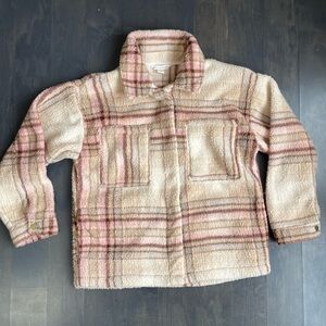 Billabong Plaid Sherpa Jacket Shacket size small
